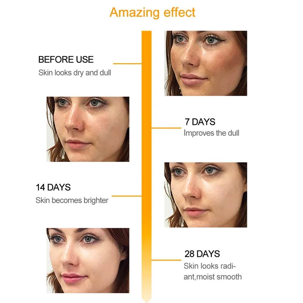 Skincare Products Vitamin C Facial Serum Brighten Skin Lighten Spots Hyaluronic Acid Face Essence Skin Care Products 30ml - BON's