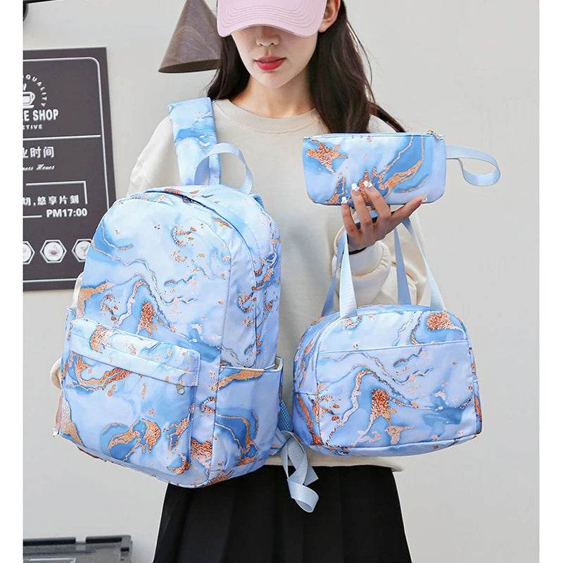 3Pcs Lilo Stitch Schoolbag Set for Kids - Student Backpack, Travel Bag & Pen Case - BON's