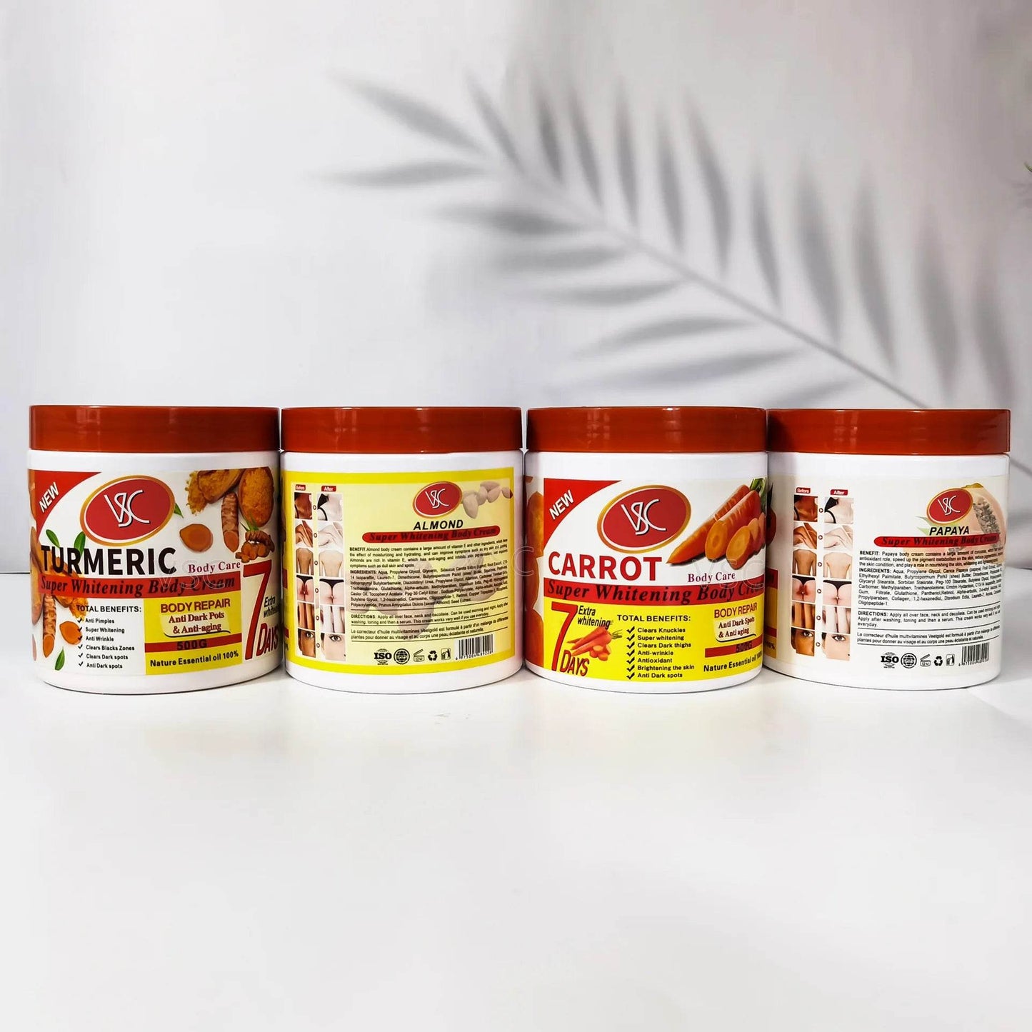 Turmeric Body Lotion for Brightening and Hydrating Skin - Moisturizer Body Cream and Face Cream - BON's