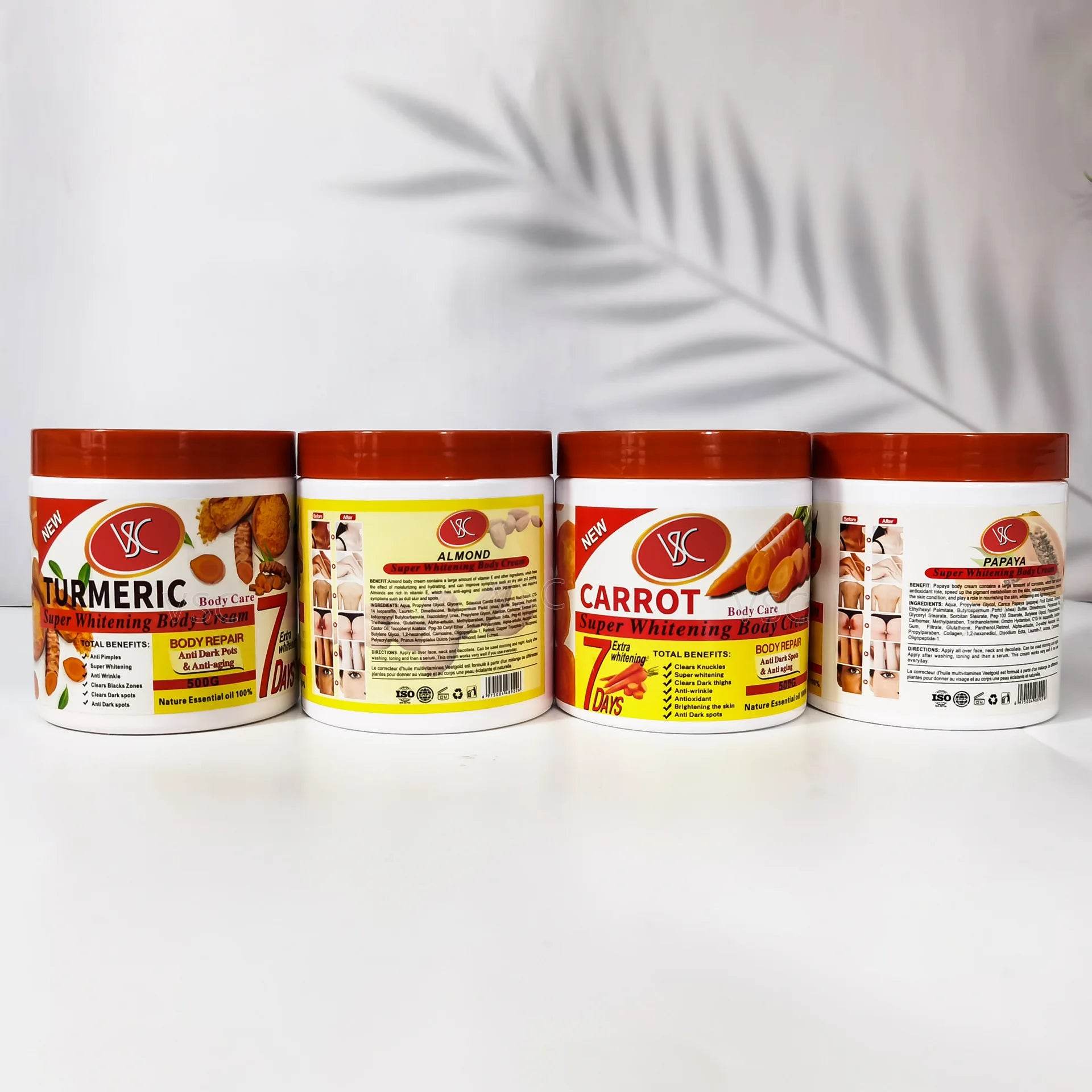 Turmeric Body Lotion for Brightening and Hydrating Skin - Moisturizer Body Cream and Face Cream - BON's