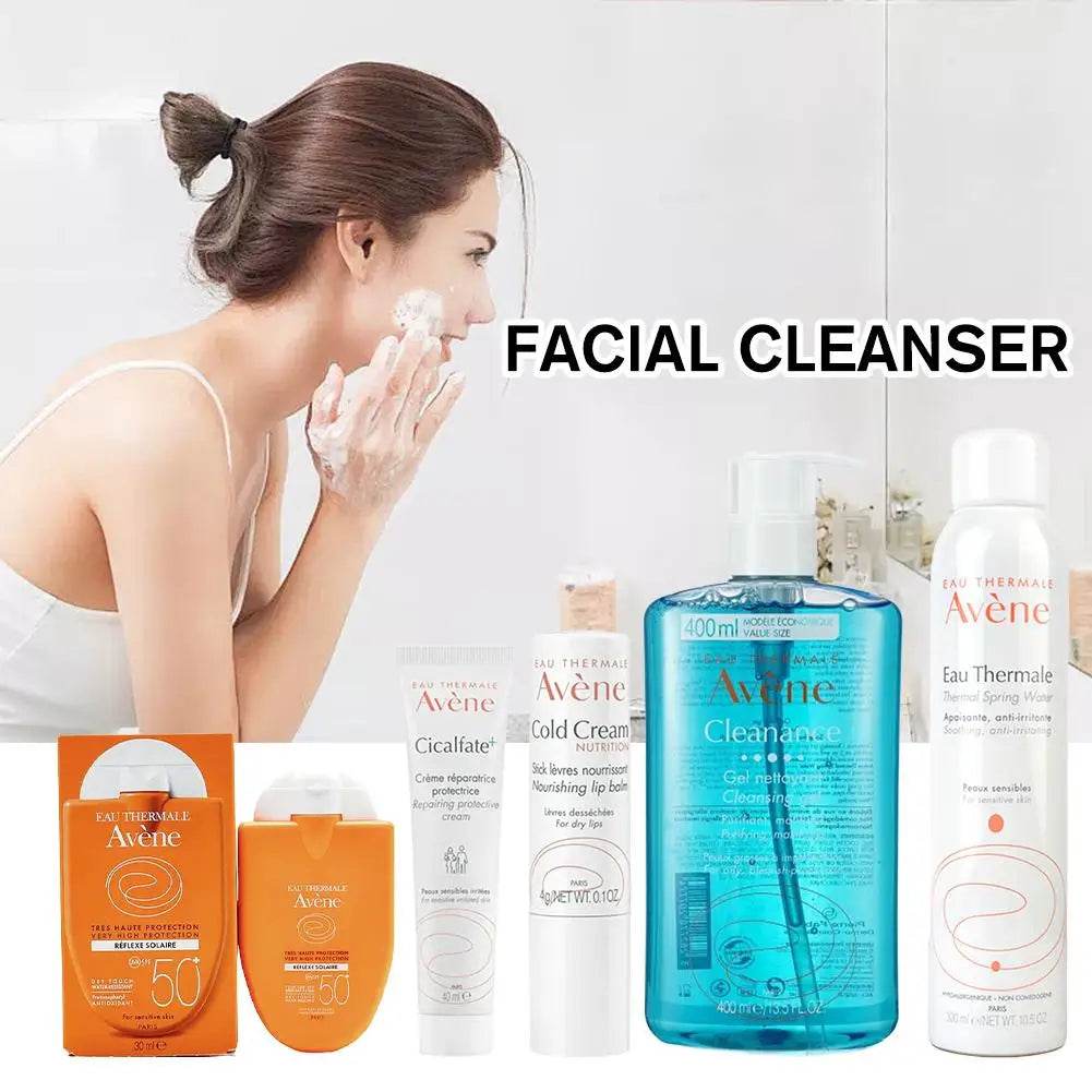 Deep Cleansing Facial Cleanser Removes Face Dirt Cleanser Whitening Cold Cream SPF 50+ Sunscreen Moisturizing Toner Skin Care - BON's