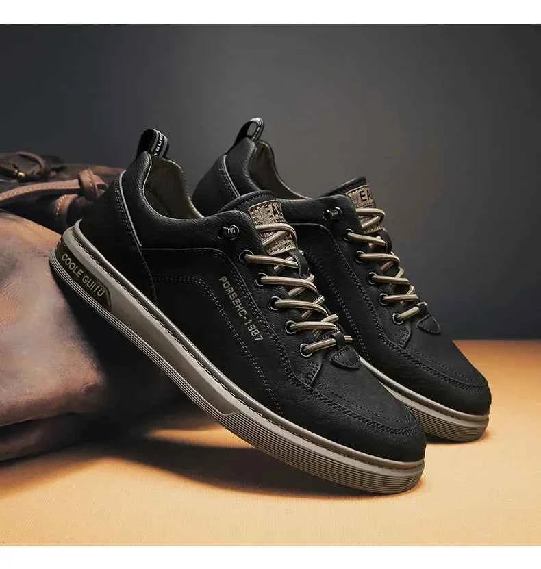 2025 Men’s Versatile White Sneakers – Breathable Spring Board Shoes for Sports & Casual Style