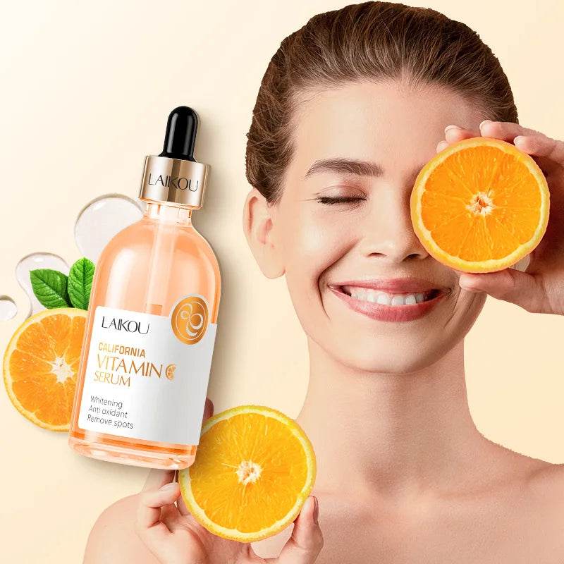 100ml LAIKOU Sakura Vitamin C Serum - Moisturizing, Firming, Brightening Face Essence for Glowing Skin - BON's