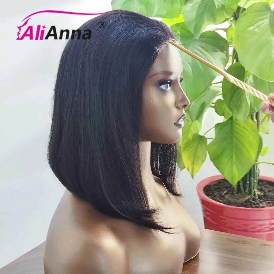 Glueless Bob Wig for Women - Human Hair Pre-Cut Lace Ready to Wear Transparent Bob Wig - BON's