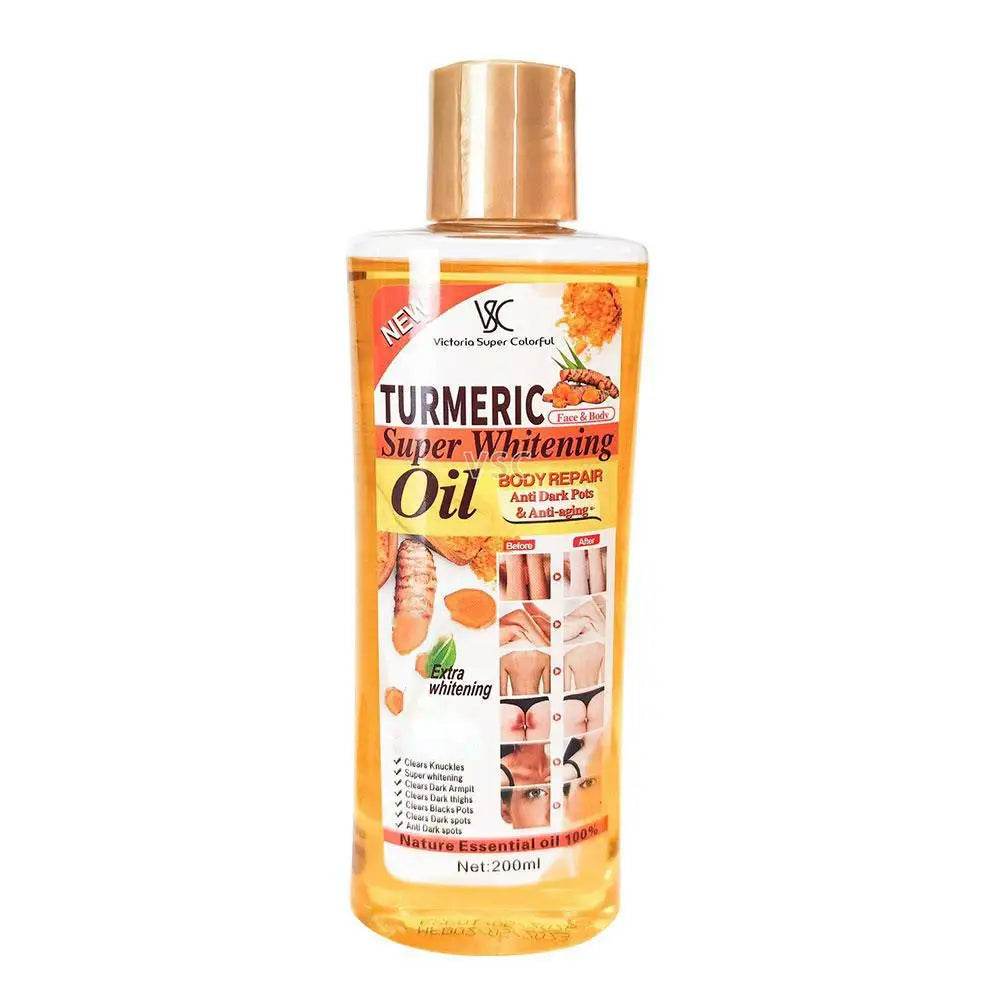 200ml Turmeric Essential Oil for Skin Care - Moisturizing and Hydrating Natural Oil for Smooth Face and Body - BON's