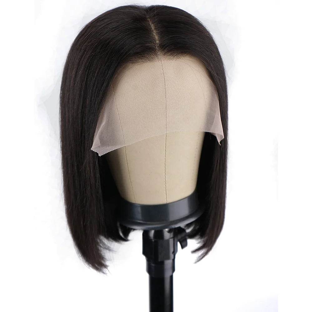 Straight Bob Wigs Human Hair 13x4 HD Lace Frontal Glueless Bob Wigs 4x4 Lace Closure for Women 180% - BON's