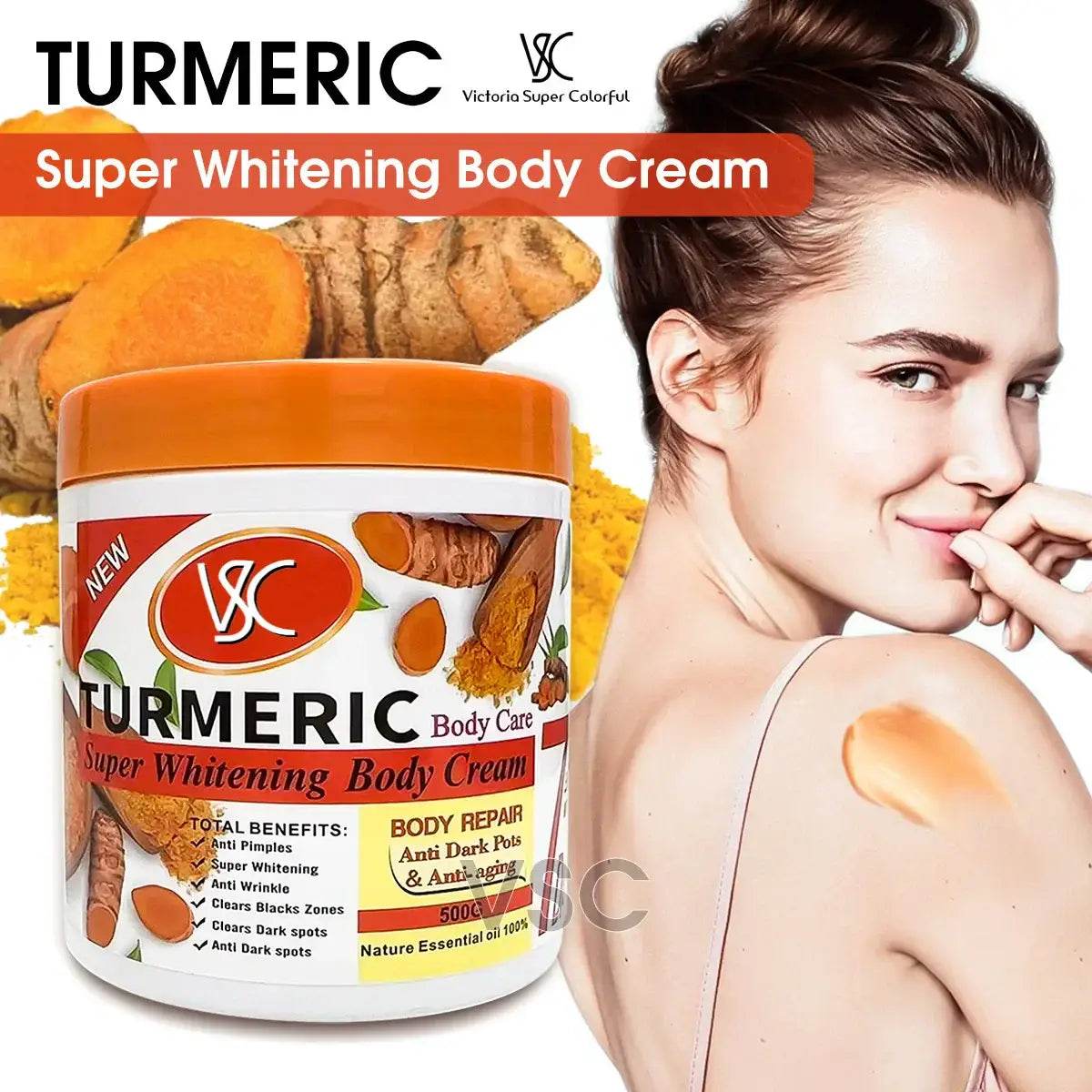 Turmeric Body Lotion for Brightening and Hydrating Skin - Moisturizer Body Cream and Face Cream - BON's