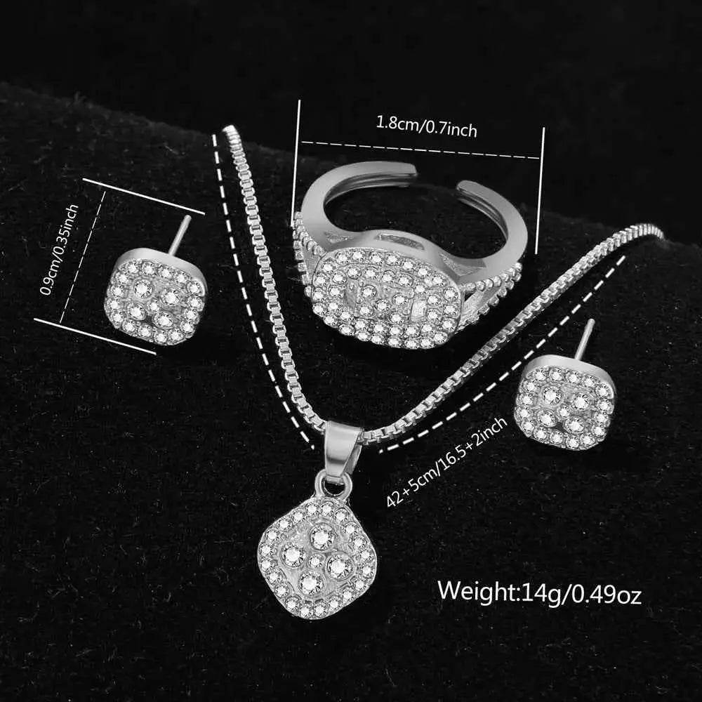 Silver Women's Watch Set - 6PCS Luxury Dial Quartz Jewelry Gift for Her - BON's