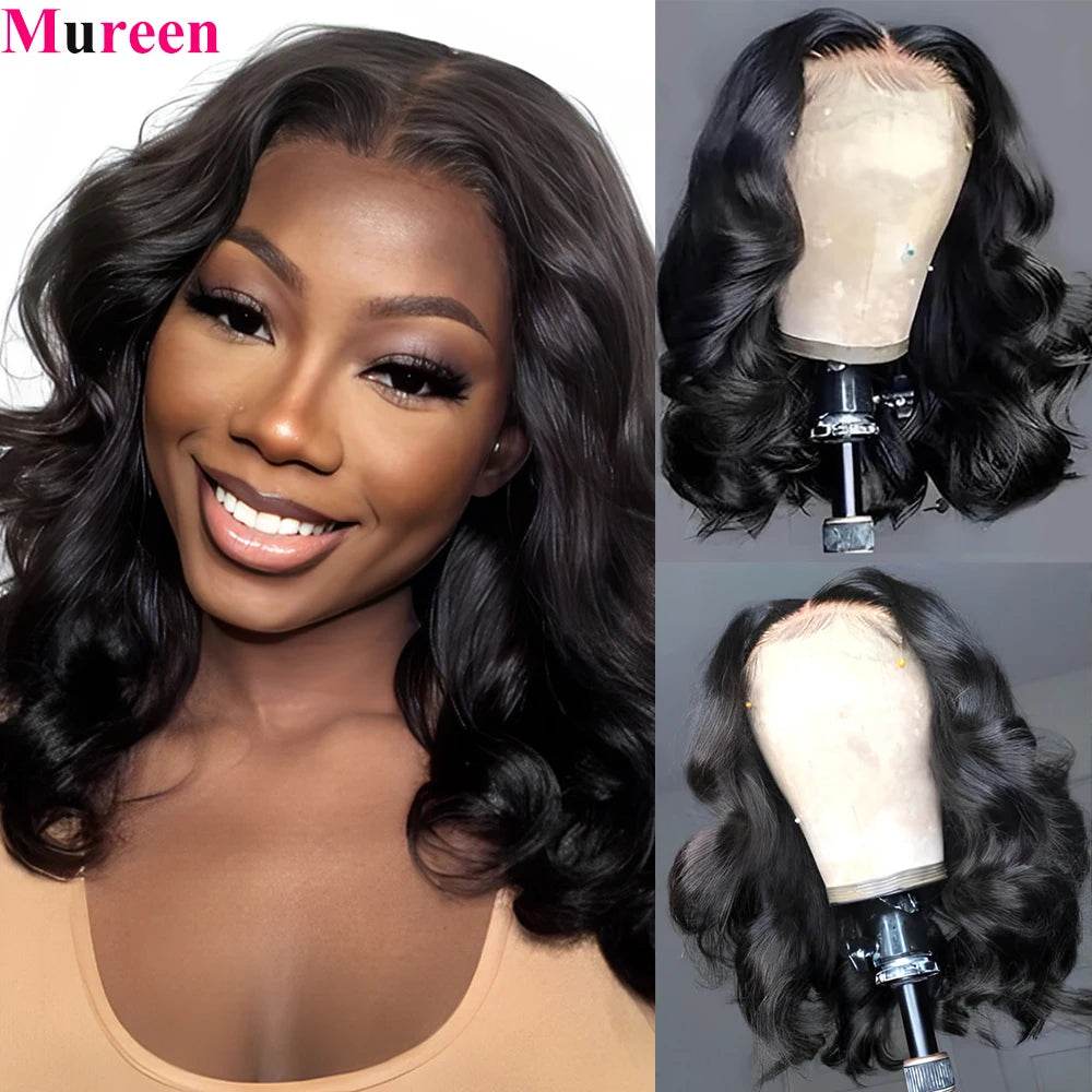 250% Density Bob Wig Body Wave Wear And Go Glueless Wigs For Women Ready To Wear Human Hair Wigs 4x4 Lace Closure Wig Human Hair - BON's