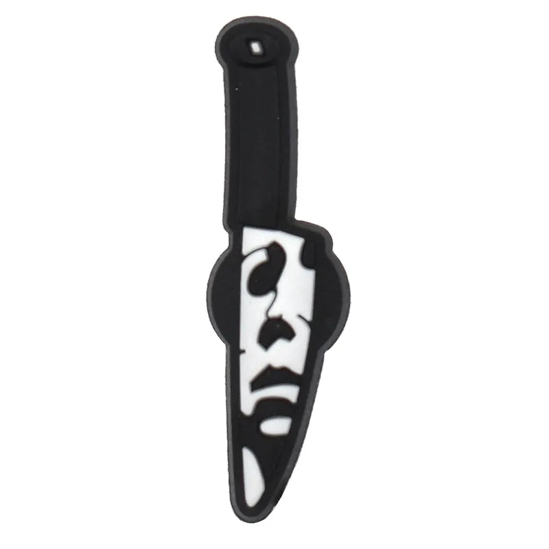 Halloween Horror Movie Shoe Charm – PVC Accessory for Classic Clogs, DIY Decoration & Kids’ Xmas Gifts