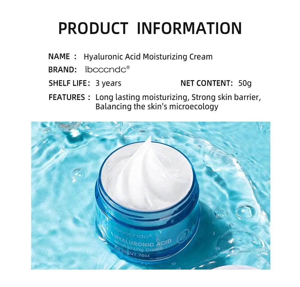 Hyaluronic Acid Moisturizer Gel Cream for Extra-Dry Skin Hydration and Nourishment - BON's