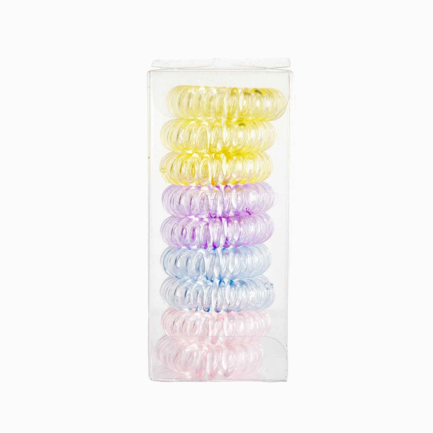 Spiral No-Crease Ponytail Holders for All-Day Comfort - 9 pcs - BON's