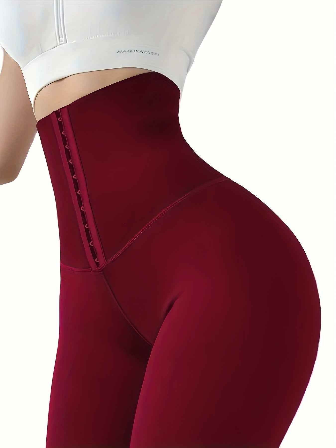 Women’s High-Waist Tummy Control Leggings - Olive Green, Thickened, Stretchy, Button Closure for Butt Lifting & Belly Smoothing, Long Length Skinny Jeans - BON's