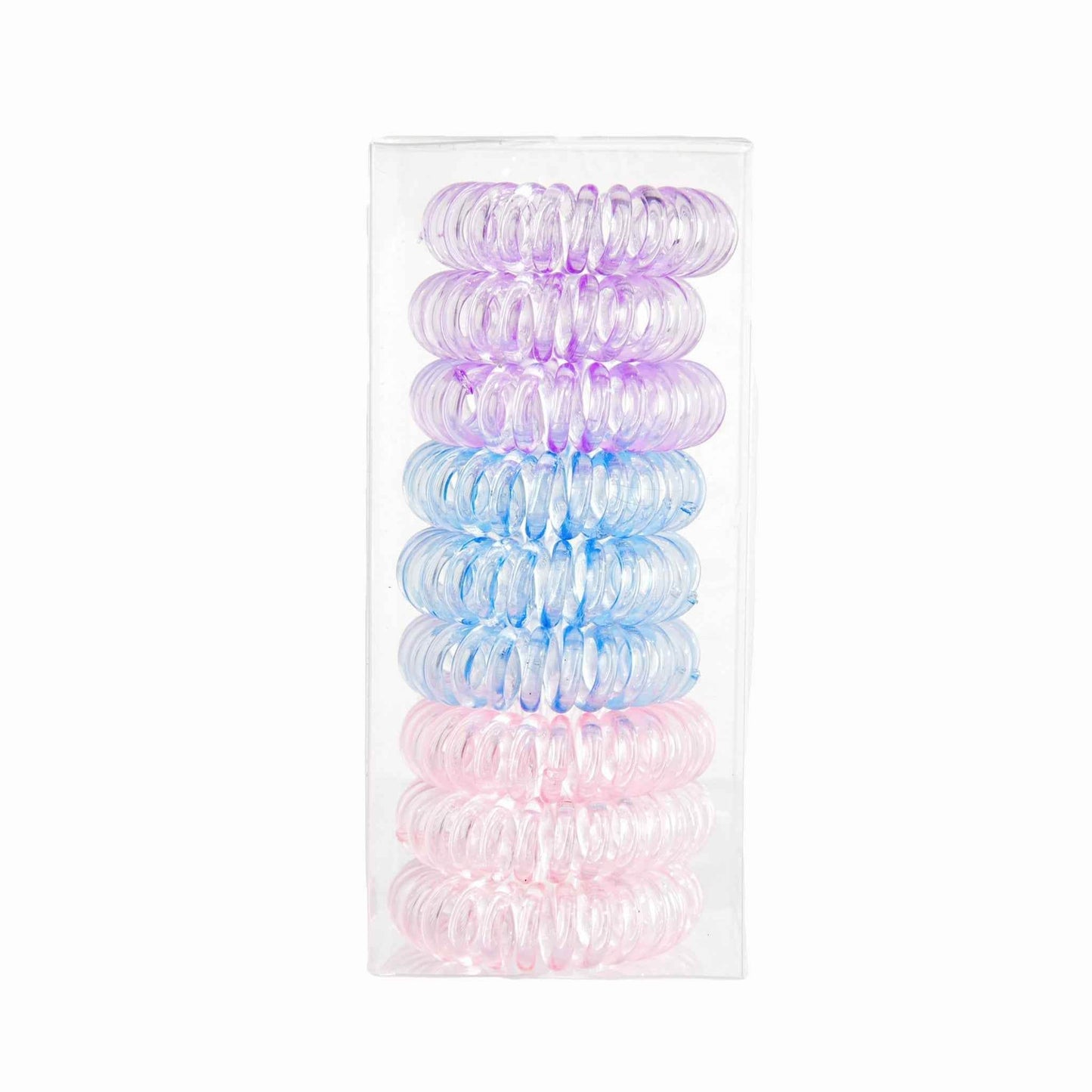 Spiral No-Crease Ponytail Holders for All-Day Comfort - 9 pcs - BON's