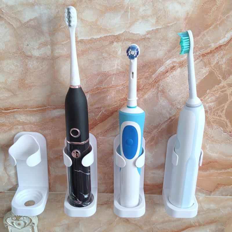1pc Electric Toothbrush Holder - Wall-Mounted Toothbrush Stand Rack for 90% Electric Toothbrushes - Space-Saving, Easy-to-Clean, Modern Home Decor, Furniture for Bathroom, Ideal for Small Spaces - BON's