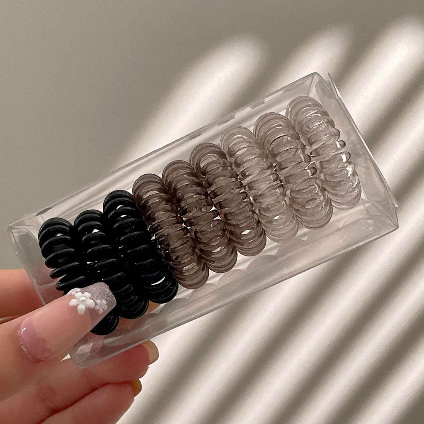 Spiral No-Crease Ponytail Holders for All-Day Comfort - 9 pcs - BON's