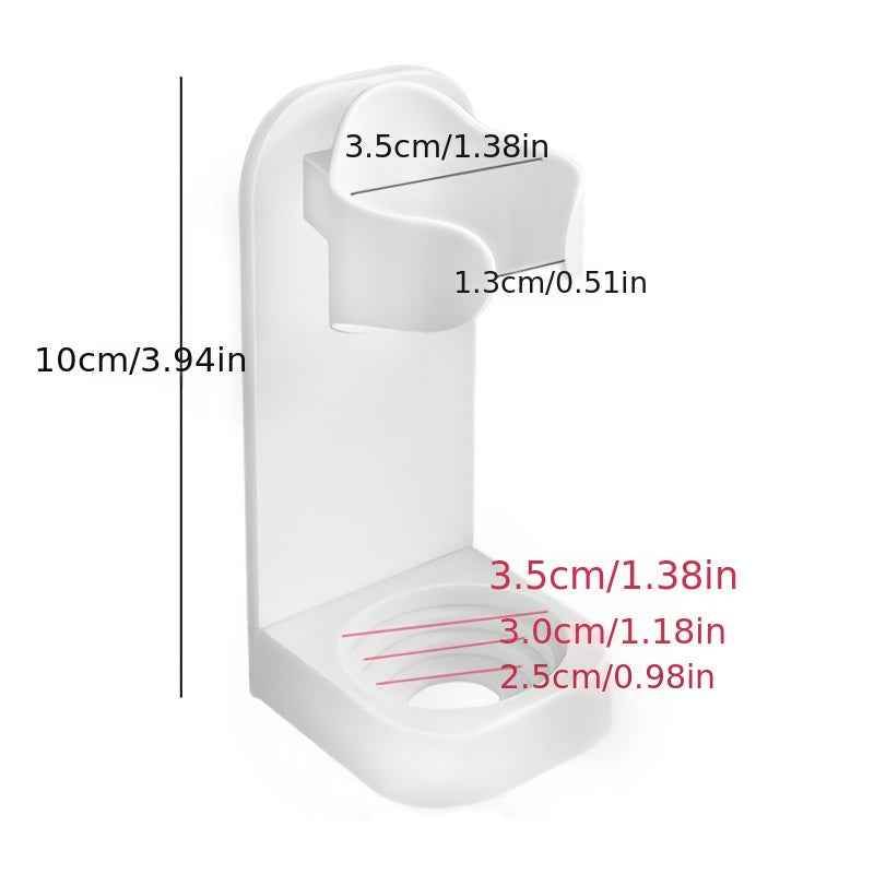 1pc Electric Toothbrush Holder - Wall-Mounted Toothbrush Stand Rack for 90% Electric Toothbrushes - Space-Saving, Easy-to-Clean, Modern Home Decor, Furniture for Bathroom, Ideal for Small Spaces - BON's