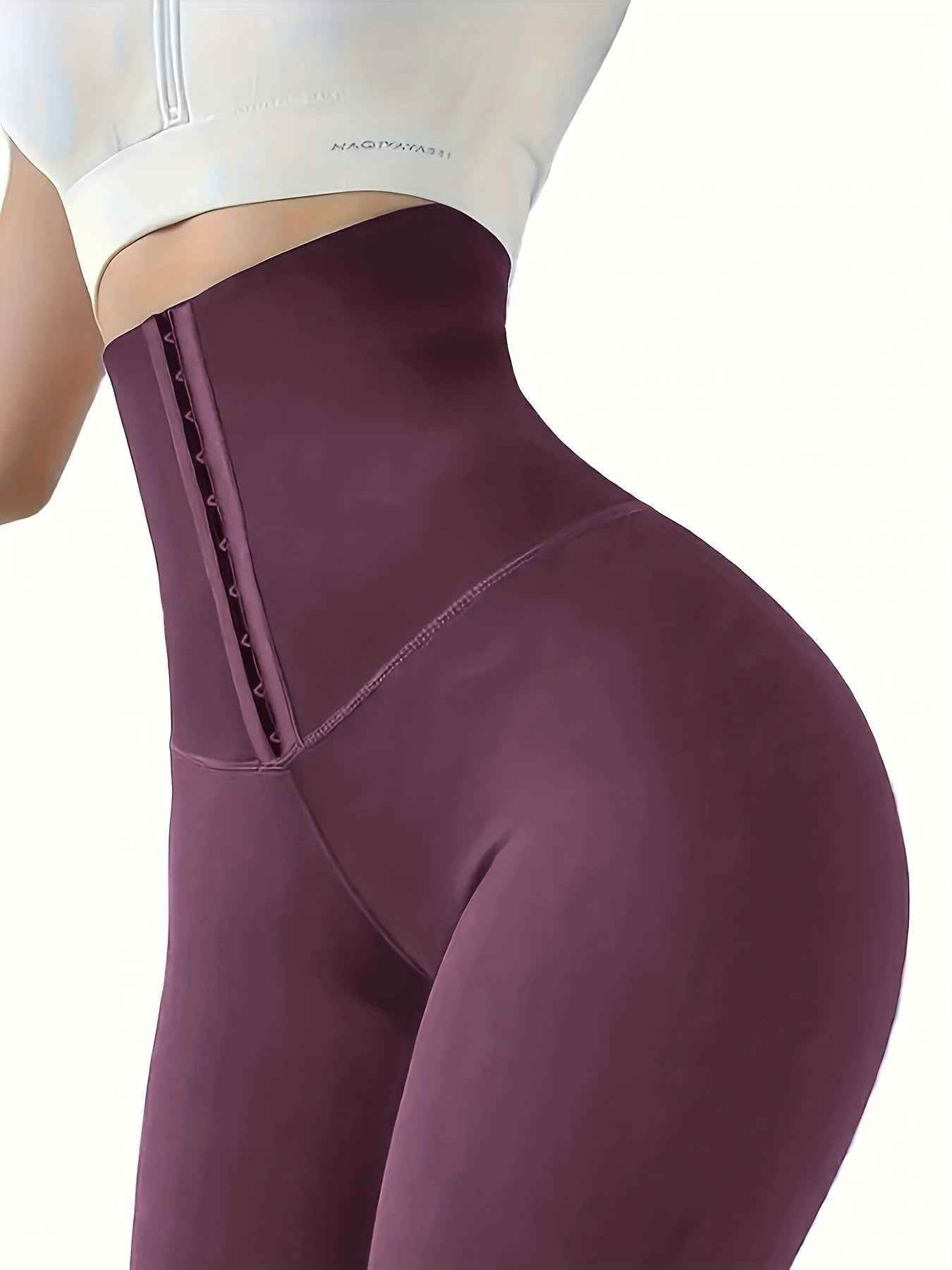 Women’s High-Waist Tummy Control Leggings - Olive Green, Thickened, Stretchy, Button Closure for Butt Lifting & Belly Smoothing, Long Length Skinny Jeans - BON's