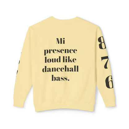 Bold Art Crewneck Sweatshirt for Creative Souls, Dancehall Vibe Apparel, Unique Gift for Artists, Comfortable Fashion Statement, [...]