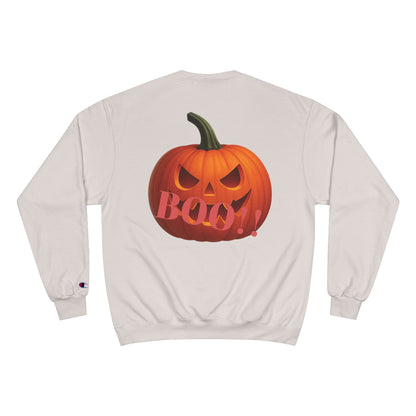 Halloween Pumpkin Champion Sweatshirt | Boo! Fall Fashion, Cozy Sweater, Spooky Season Gift, Autumn Apparel, Trick or Treat Style