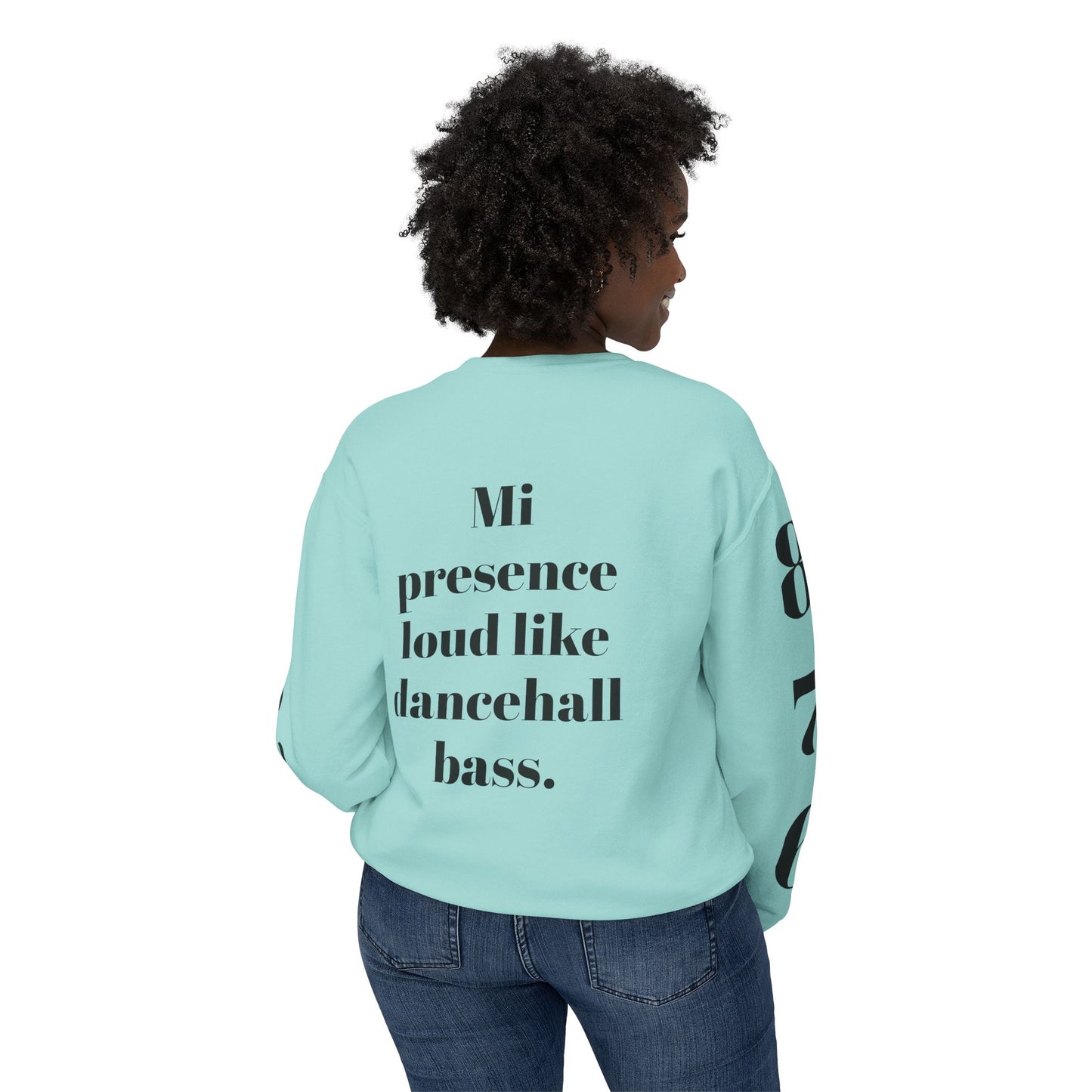 Bold Art Crewneck Sweatshirt for Creative Souls, Dancehall Vibe Apparel, Unique Gift for Artists, Comfortable Fashion Statement, [...]