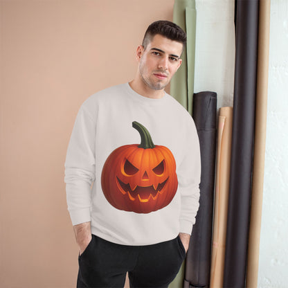 Halloween Pumpkin Champion Sweatshirt | Boo! Fall Fashion, Cozy Sweater, Spooky Season Gift, Autumn Apparel, Trick or Treat Style