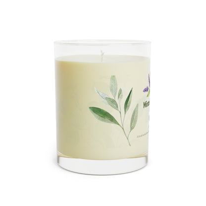 Minted Lavender & Sage Scented Candle, Relaxing Aromatherapy Candle, Eco-Friendly Home Decor, Gift for Her, Spa Day Essentials