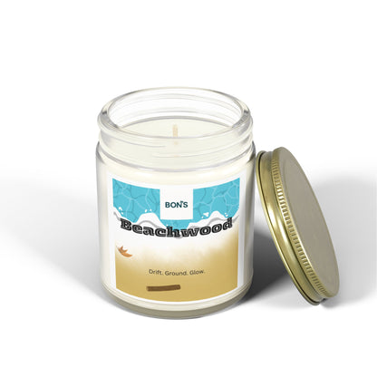 Beachwood Scented Candle, Cozy Aromatherapy Gift, Home Decor, Relaxation Candle, Self-Care Essential, Nature-Inspired Gift
