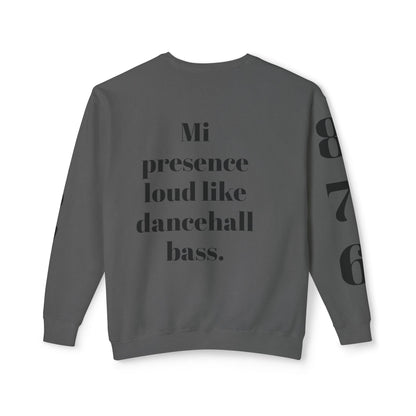 Bold Art Crewneck Sweatshirt for Creative Souls, Dancehall Vibe Apparel, Unique Gift for Artists, Comfortable Fashion Statement, [...]