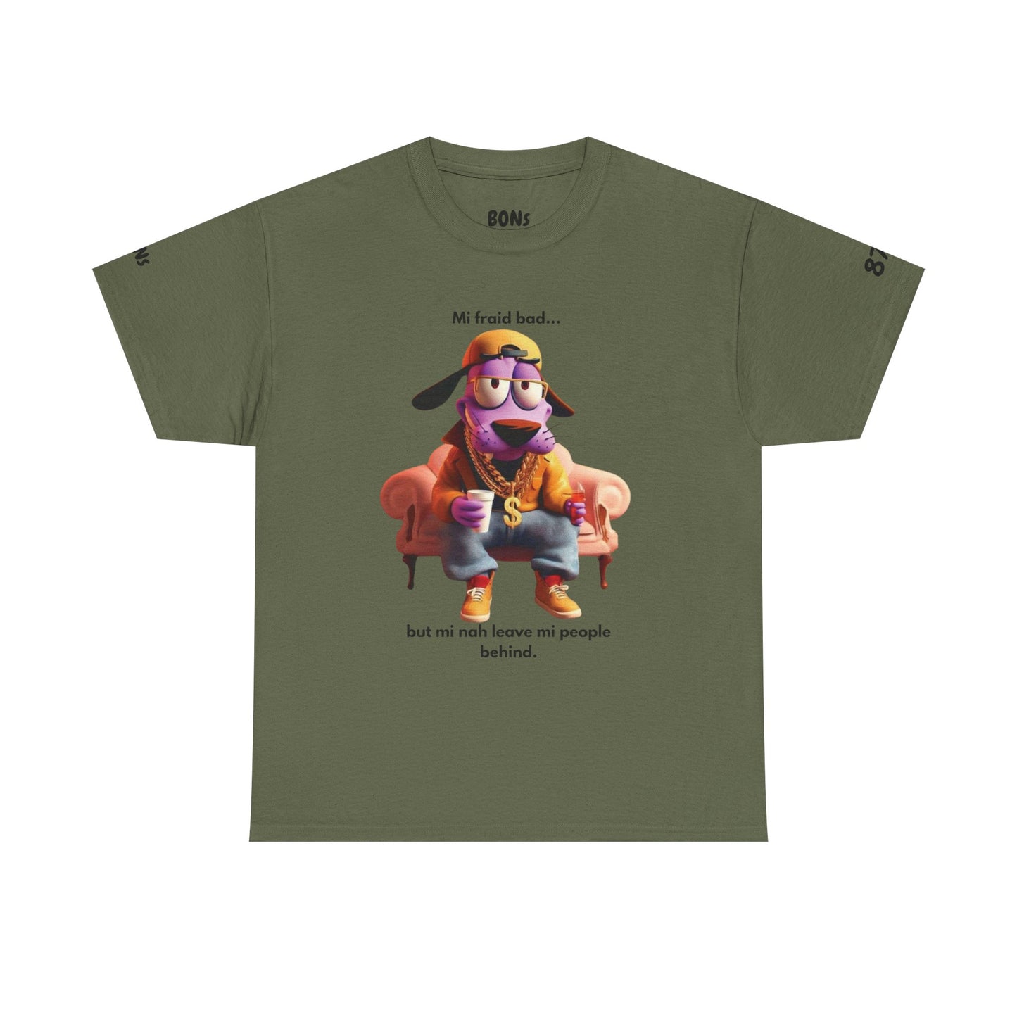 Vibrant Courage Graphic Tee, Fun Unisex Cotton Shirt, Funny Casual Wear, Unique Gift for Friends, Meme Apparel, Personal Style Statement