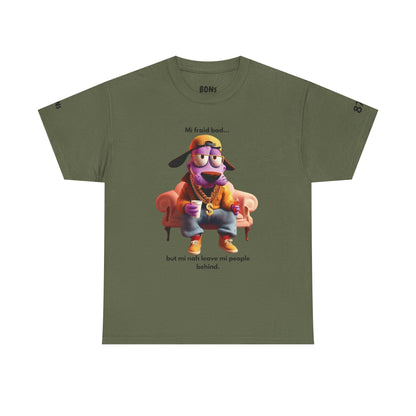 Vibrant Courage Graphic Tee, Fun Unisex Cotton Shirt, Funny Casual Wear, Unique Gift for Friends, Meme Apparel, Personal Style Statement