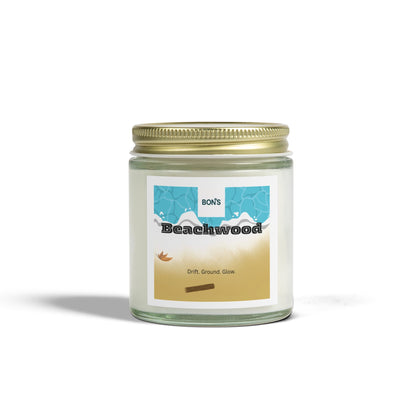 Beachwood Scented Candle, Cozy Aromatherapy Gift, Home Decor, Relaxation Candle, Self-Care Essential, Nature-Inspired Gift