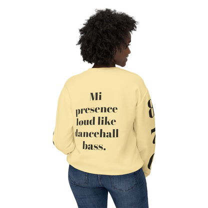 Bold Art Crewneck Sweatshirt for Creative Souls, Dancehall Vibe Apparel, Unique Gift for Artists, Comfortable Fashion Statement, [...]