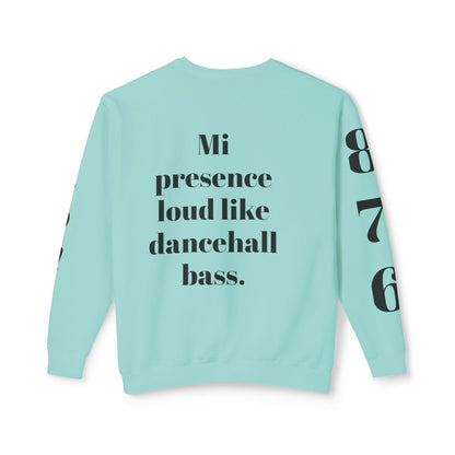 Bold Art Crewneck Sweatshirt for Creative Souls, Dancehall Vibe Apparel, Unique Gift for Artists, Comfortable Fashion Statement, [...]