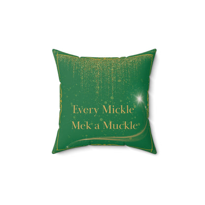 Hummingbird Decor Pillow, Inspirational Home Accent, Nature-Inspired Cushion, Green Throw Pillow
