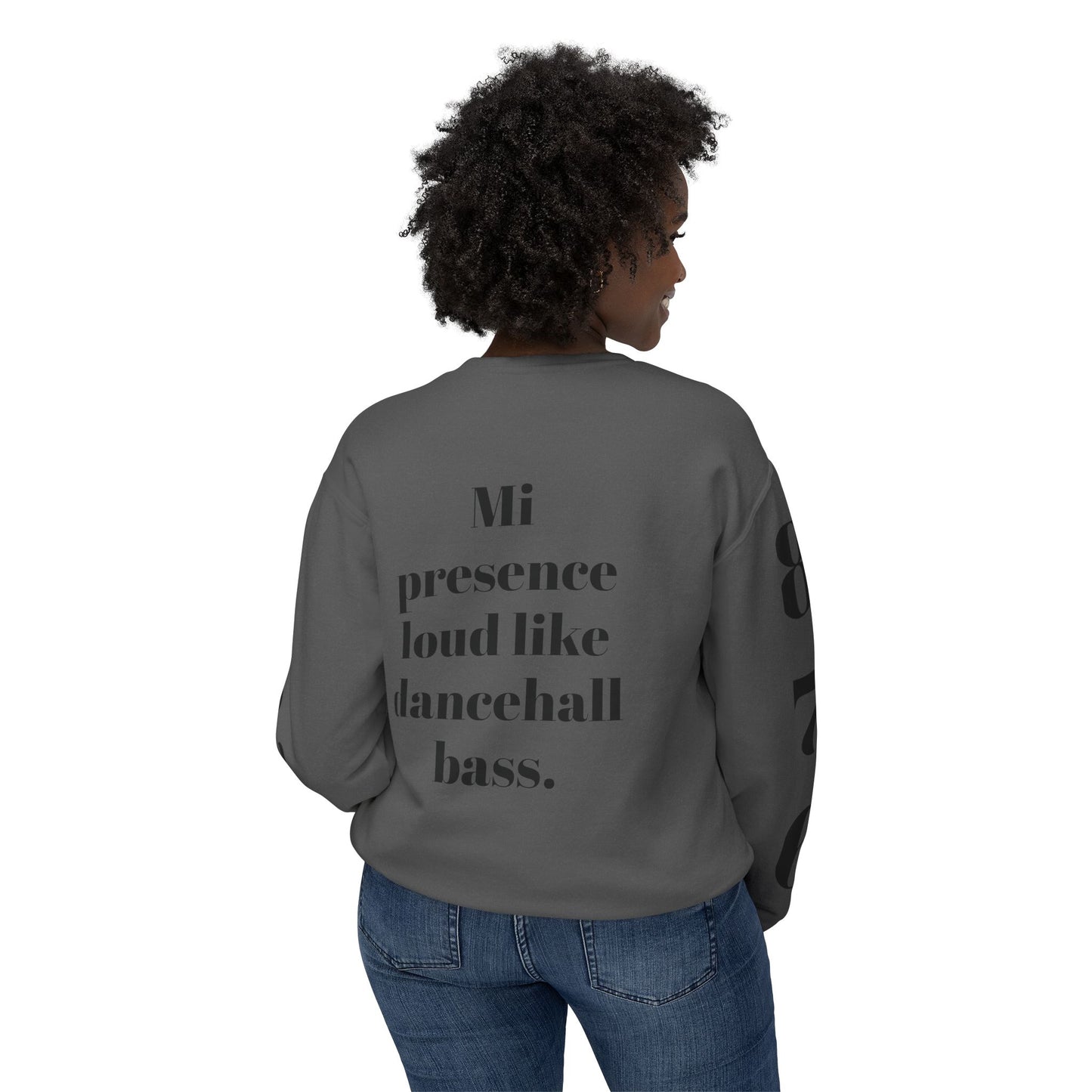 Bold Art Crewneck Sweatshirt for Creative Souls, Dancehall Vibe Apparel, Unique Gift for Artists, Comfortable Fashion Statement, [...]