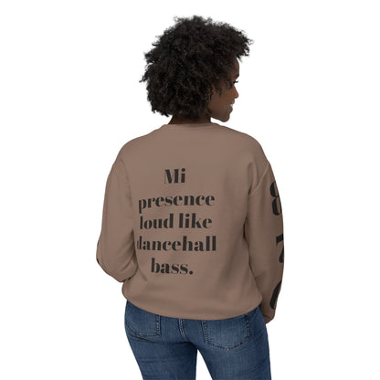 Bold Art Crewneck Sweatshirt for Creative Souls, Dancehall Vibe Apparel, Unique Gift for Artists, Comfortable Fashion Statement, [...]