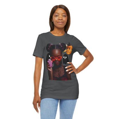 Spooky Chic Tee - Cute Halloween T-Shirt, Trendy Graphic Tee, Unisex Halloween Shirt, Party Apparel, Unique Gift Ideas