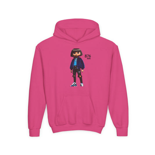 Youth Fashion Hoodie with Trendy Graphic, Cool Casual Wear for Kids, Gift for Birthday, Back-to-School, Everyday Style