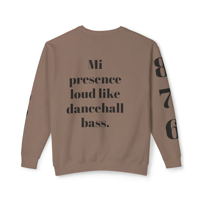 Bold Art Crewneck Sweatshirt for Creative Souls, Dancehall Vibe Apparel, Unique Gift for Artists, Comfortable Fashion Statement, [...]