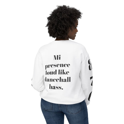 Bold Art Crewneck Sweatshirt for Creative Souls, Dancehall Vibe Apparel, Unique Gift for Artists, Comfortable Fashion Statement, [...]