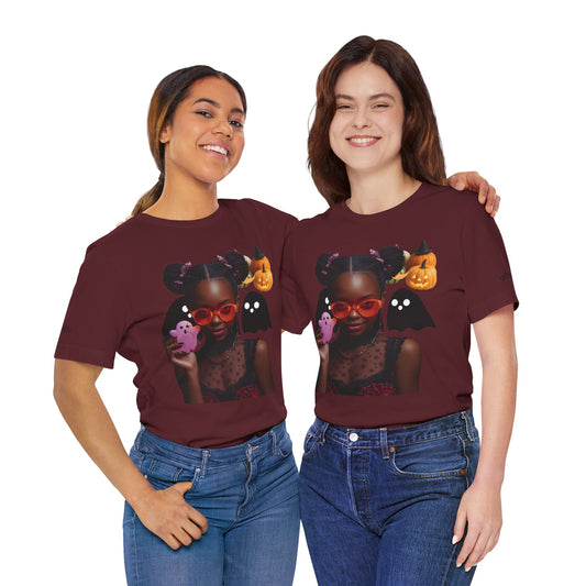 Spooky Chic Tee - Cute Halloween T-Shirt, Trendy Graphic Tee, Unisex Halloween Shirt, Party Apparel, Unique Gift Ideas