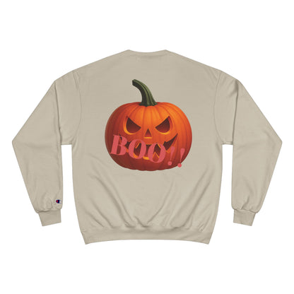 Halloween Pumpkin Champion Sweatshirt | Boo! Fall Fashion, Cozy Sweater, Spooky Season Gift, Autumn Apparel, Trick or Treat Style