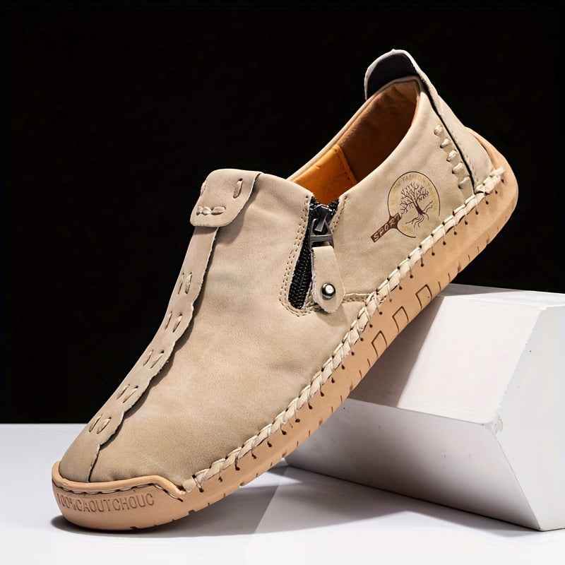 Men's Vintage Loafers - Durable Handmade Synthetic Shoes in Brown and Black - BON's