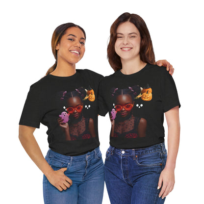 Spooky Chic Tee - Cute Halloween T-Shirt, Trendy Graphic Tee, Unisex Halloween Shirt, Party Apparel, Unique Gift Ideas