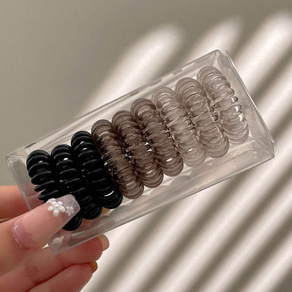 Spiral No-Crease Ponytail Holders for All-Day Comfort - 9 pcs - BON's