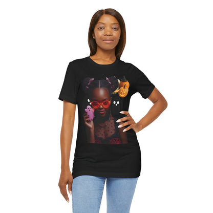 Spooky Chic Tee - Cute Halloween T-Shirt, Trendy Graphic Tee, Unisex Halloween Shirt, Party Apparel, Unique Gift Ideas
