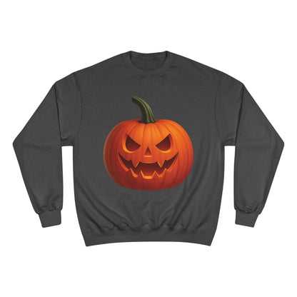 Halloween Pumpkin Champion Sweatshirt | Boo! Fall Fashion, Cozy Sweater, Spooky Season Gift, Autumn Apparel, Trick or Treat Style