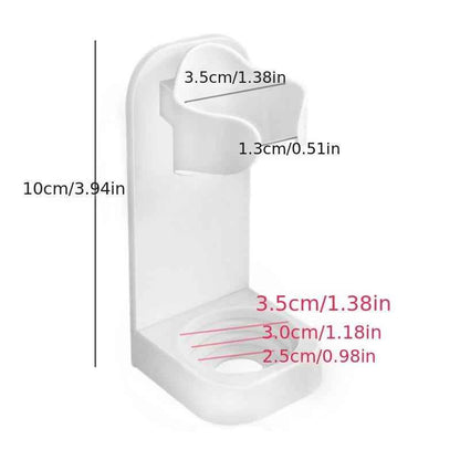 1pc Electric Toothbrush Holder - Wall-Mounted Toothbrush Stand Rack for 90% Electric Toothbrushes - Space-Saving, Easy-to-Clean, Modern Home Decor, Furniture for Bathroom, Ideal for Small Spaces - BON's