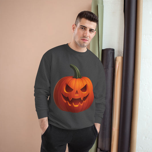 Halloween Pumpkin Champion Sweatshirt | Boo! Fall Fashion, Cozy Sweater, Spooky Season Gift, Autumn Apparel, Trick or Treat Style